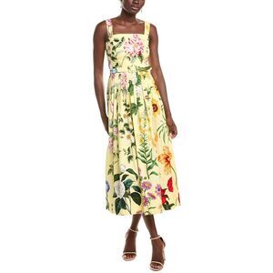 Oscar De La Renta Womens  Maxi Dress, Yellow